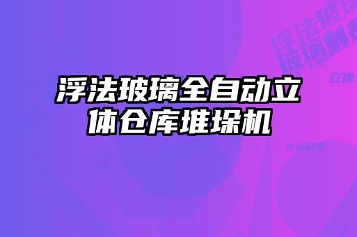 浮法玻璃全自動(dòng)立體倉(cāng)庫(kù)堆垛機(jī)