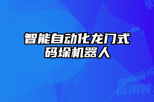 智能自動(dòng)化龍門式碼垛機(jī)器人