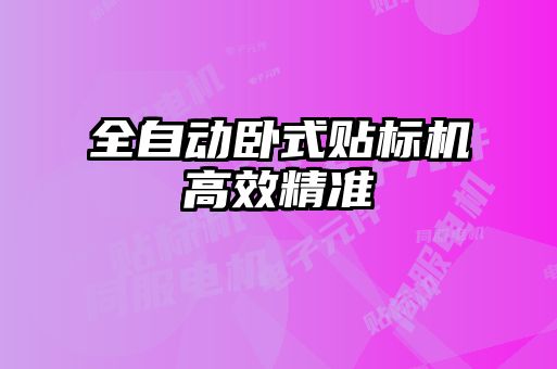 全自動(dòng)臥式貼標(biāo)機(jī)高效精準(zhǔn)