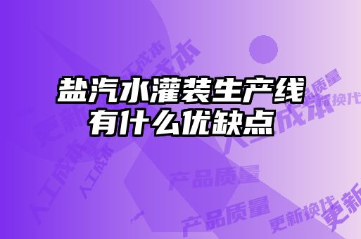 鹽汽水灌裝生產線有什么優(yōu)缺點