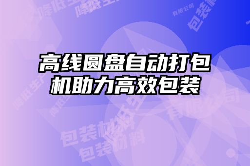 高線圓盤自動打包機助力高效包裝